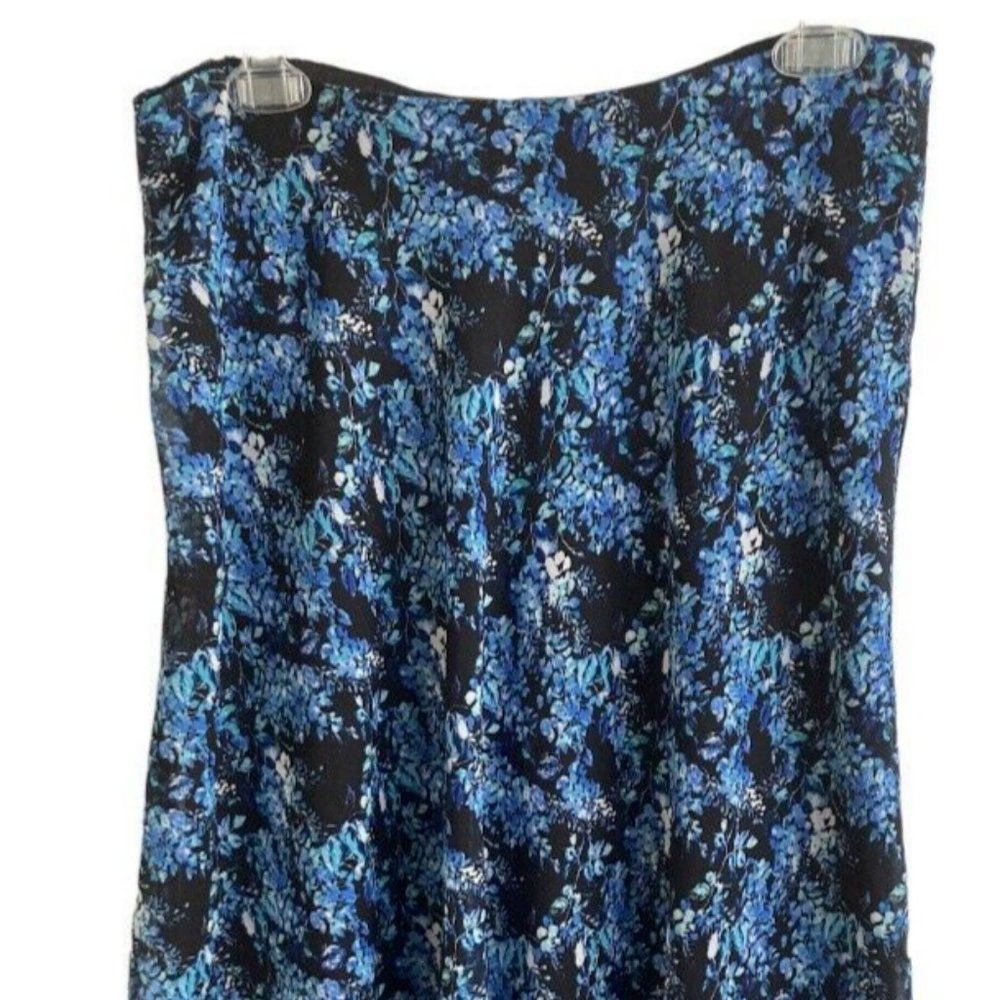 Covington Womens Skirt Sz M Flowered Lined Pull On Flared